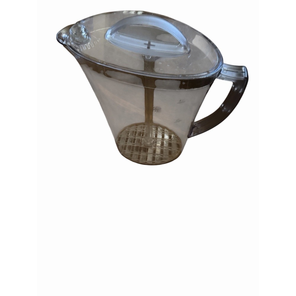 Pampered Chef Clear 4 Quart / 1 Gallon Quick Stir Pitcher With Plunger USA